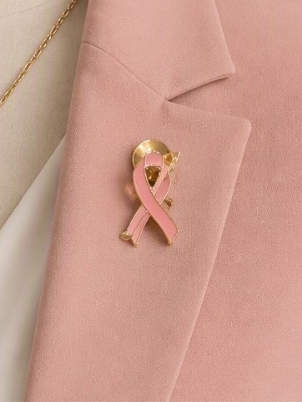 Pink Ribbon Golf Club Breast Cancer Awareness Lapel Pin